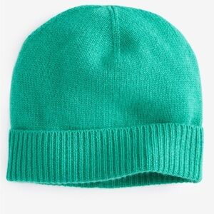 Charter Club 100% Cashmere Cuffed Beanie, Green